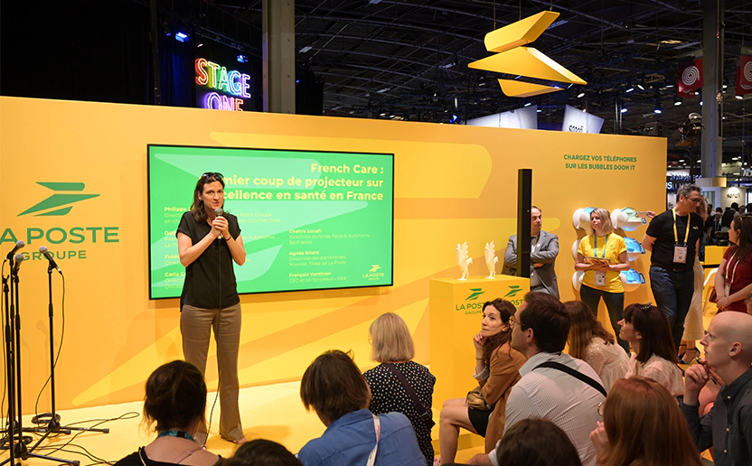 Photo de Delphine Mallet, présidente de la division Santé et Autonomie de La Poste