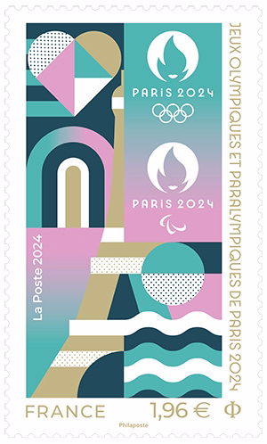 timbre officiel des JO 2024