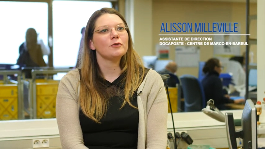 Alisson Milleville, assistante de direction chez Docaposte, à Marcq-en-Bareul, agit quotidiennement pour sensibiliser les collaborateurs aux eco-gestes.