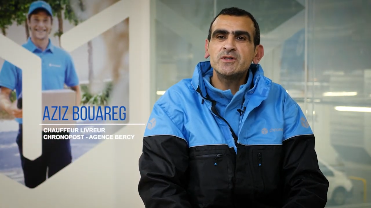 Aziz Bouareg, Delivery driver using "green" vehicles