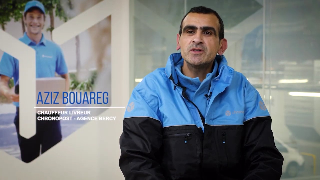 Aziz Bouareg, Delivery driver using "green" vehicles