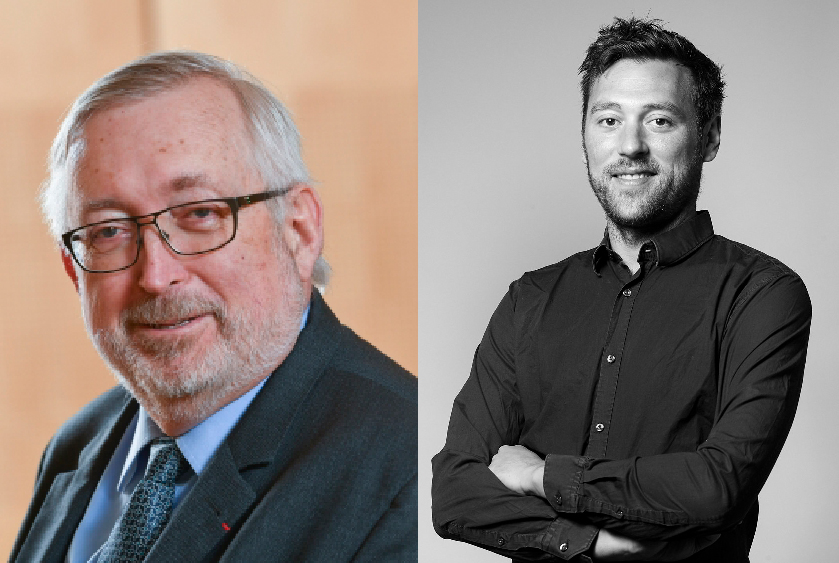 Philippe Dutruc, Président de la CCI (79) (à gauche) et Thierry Chardy, fondateur et directeur de la plateforme "Ma ville Mon Shopping"