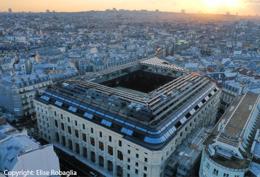 Photo de La Poste du Louvre à Paris vu de haut