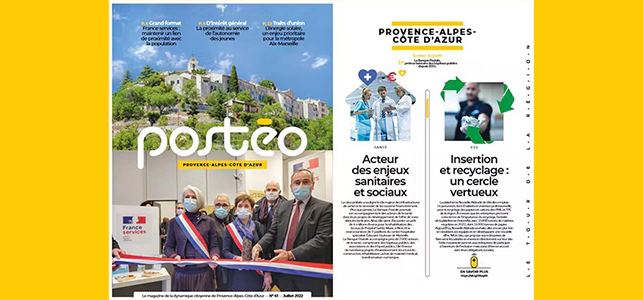 Couverture du numéro 61 de Postéo, région Provence-Alpes-Côte d'Azur