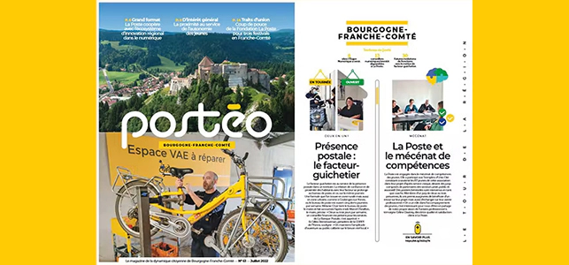 Couverture du numéro 61 de Postéo, région Bourgogne-Franche-Comté