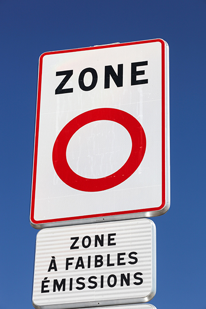 panneau zone a faibles émissions