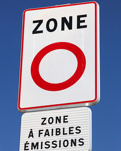 panneau zone a faibles émissions