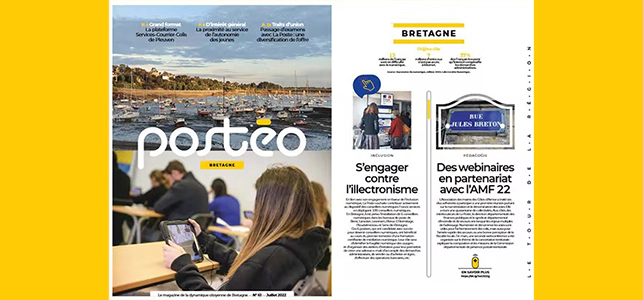 Couverture du numéro 61 de Postéo, région Bretagne