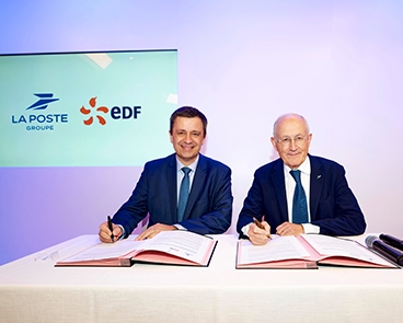 Philippe Wahl, président-directeur général du groupe La Poste et Luc Rémont, président-directeur général d’EDF