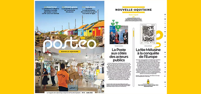 Couverture du numéro 61 de Postéo, région Nouvel-Aquitaine