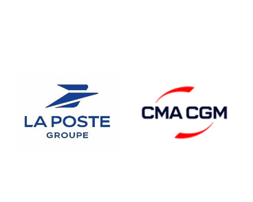 logo La Poste Groupe et CMA CGM