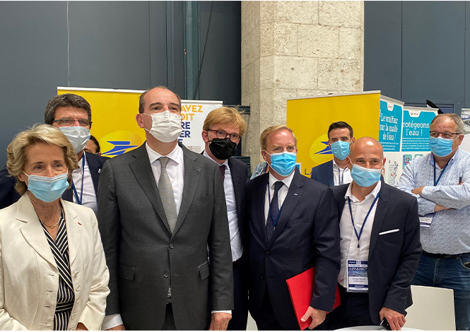 La Poste a accueilli les nombreux élus présents au Congrès sur le stand du Groupe