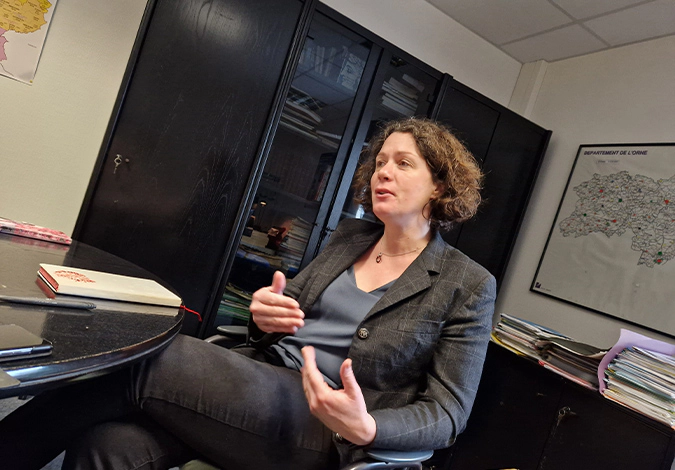 photo de Sophie Douvry, présidente de la commission départementale de présence postale territoriale (CDPPT)
