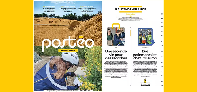 Couverture du numéro 61 de Postéo, région Hauts-de-France