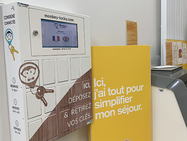 Monkey Locky : une consigne connectée et autonome.
