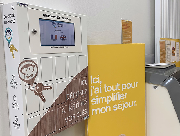 Monkey Locky : une consigne connectée et autonome.