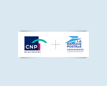 Visuel du logo de La Banque Postale et de CNP Assurances