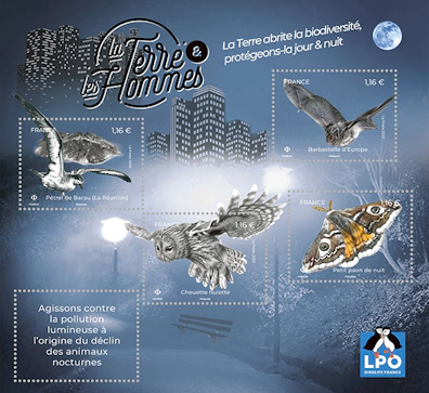 la terre et les hommes visuels des timbres